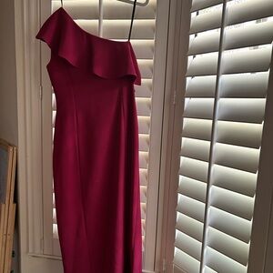 Calvin Klein dark pink formal dress